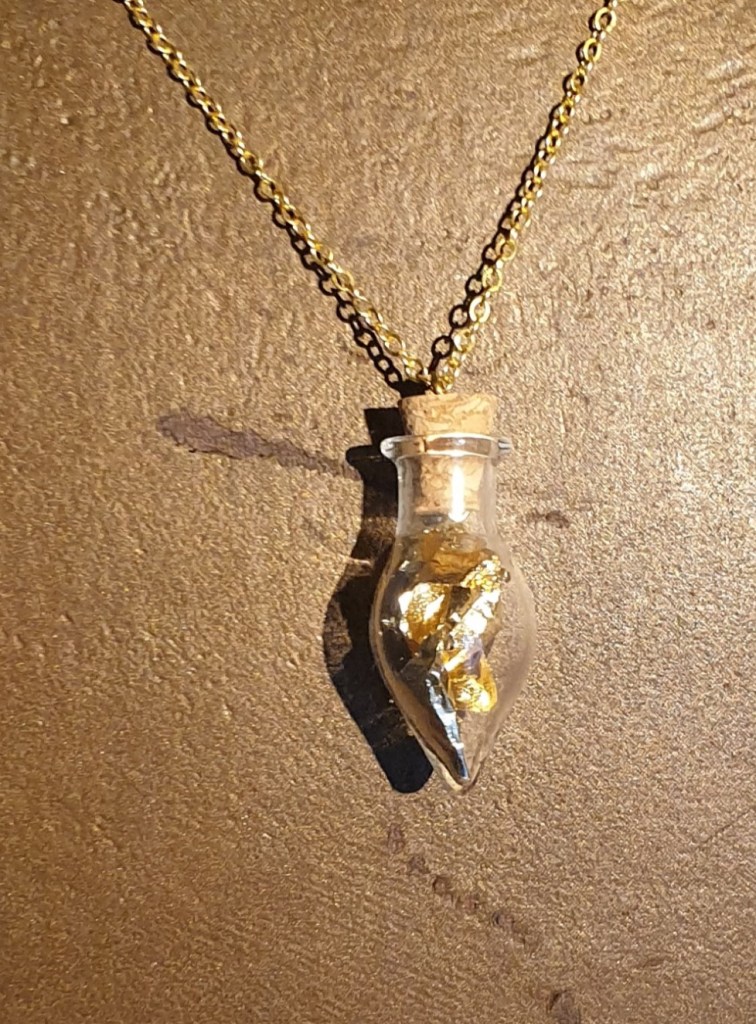 ampoule avec feuille d'or 24 carats